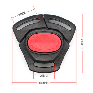 Ceinture de sécurité à trois points pour siège auto bébé, 26 mm x 22 mm, en plastique en forme de pomme, pour poussette et siège enfant - Product Image 1