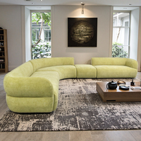 Canapé en forme de L, design simple et luxueux, meubles de salon, canapé modulaire moderne en tissu