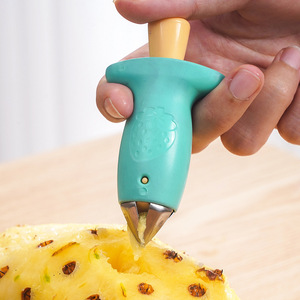 Outil de décorticage de fraises en acier inoxydable transfrontalier, coupe-fruits et légumes manuel pour ananas et poivron CMQDQ - Product Image 1