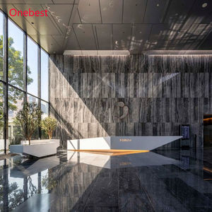 Incrédiible comptoir <span class=keywords><strong>de</strong></span> réception d'hôtel en surface solide avec logo LED, comptoirs <span class=keywords><strong>de</strong></span> service avant pour restaurants et administrations - Product Image 2