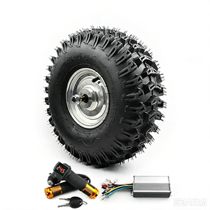 <span class=keywords><strong>Kit</strong></span> de roue avec moteur à moyeu sans balais 500W et pneu <span class=keywords><strong>tubeless</strong></span> 15X5.00-6 pour ATV, véhicule agricole, brouette électrique, <span class=keywords><strong>conversion</strong></span> DIY - Product Image 1