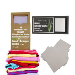 Feuilles de papier détergent à <span class=keywords><strong>lessive</strong></span> biodégradables bandes d'<span class=keywords><strong>huile</strong></span> <span class=keywords><strong>essentielle</strong></span> infusée pour nettoyer les vêtements des adultes et des bébés - Product Image 5