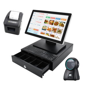 Système de point de vente (PDV) avec écran tactile capacitif 10 points de 15,6 pouces, processeur 2,0 GHz, 4 Go de mémoire DDR3, système d'exploitation Windows, OSCY pour épicerie - Product Image 1