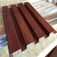 Panneau en aluminium ondulé de haute qualité, revêtu de peinture en poudre, en alliage d'aluminium 6063, découpé sur mesure, certifié ROHS, pour portes et fenêtres