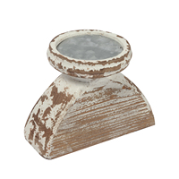 Support de bougie en bois fait à la main, haute détresse, secteur de mariage Antique, Combo pour décoration de la maison, Table à manger