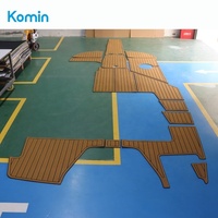 Revêtement de sol en mousse EVA imitation teck pour bateau Komin Custom