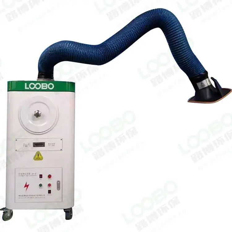 2023 Hot Selling Portable LB-XZ Welding Fume Extractor Filter Low Noise Smoke Dust Collection Self Cleaning Manufacture