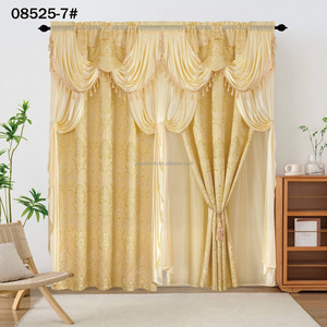 Set di <span class=keywords><strong>Tende</strong></span> Oscuranti di Lusso Stile Americano, <span class=keywords><strong>Tende</strong></span> a Doppio Strato con Mantovana <span class=keywords><strong>per</strong></span> <span class=keywords><strong>Camera</strong></span> da Letto e Soggiorno, Misura King Size - Product Image 3