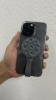 Support de téléphone à ventouse avec boucle magnétique réglable à rotation de 360 degrés avec support mural pliable en métal