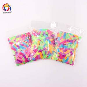 Papier fin jetable écologique de l'usine chinoise Modélisation de confettis festifs Étoiles à cinq branches en forme de coeur Papillons Chauves-souris - Product Image 4