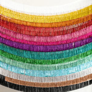 Ghirlanda di Frange Metalliche Dorate Eleganti da 6 Piedi per Eventi, Matrimoni, Feste e Celebrazioni di Compleanno - Vendita all'Ingrosso - Product Image 5