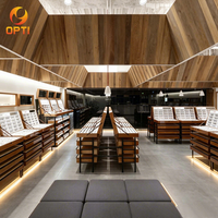 Vitrine d'exposition de lunettes de luxe modulaire avec éclairage LED, table d'exposition optique pour l'intérieur d'un magasin d'optique