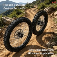 Ensemble de roues de moto tout-terrain avant et arrière KYZ 19/16 pouces avec pneus à crampons pour moto électrique Surron Light Bee X 2026
