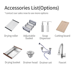 Évier de cuisine à cuve unique avec égouttoir au-dessus du comptoir Layon ou Inset Edge - Product Image 6