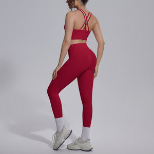 Conjuntos Deportivos de 2 Piezas para Mujer al por Mayor, <span class=keywords><strong>Ropa</strong></span> de Gimnasio, Fitness, <span class=keywords><strong>Yoga</strong></span>, <span class=keywords><strong>Ropa</strong></span> <span class=keywords><strong>Deportiva</strong></span> Activa para Mujer, <span class=keywords><strong>Ropa</strong></span> <span class=keywords><strong>Deportiva</strong></span> para Levantar Pesas - Product Image 3