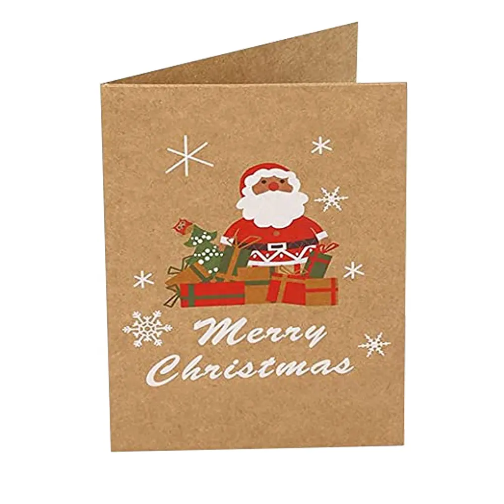 קראפט <span class=keywords><strong>נייר</strong></span> החג שמח כרטיסי ברכה עם מעטפות, חג Yuletide אופי עיצובים (4x6 Inch)