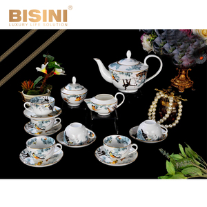 ถ้วยชาชุดกาน้ำชาภาษาอาหรับกาแฟ <span class=keywords><strong>Royal</strong></span> Bone China ชาและกาแฟชุด15 Pcs ถ้วยกาแฟและจานรอง - Product Image 1