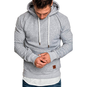 Hoodie de grandes dimensões 100 Por Cento Algodão Hoody Barato Velo Plain <span class=keywords><strong>Hoodies</strong></span> <span class=keywords><strong>Pullover</strong></span> Mens Hip Hop Vestuário Sudadera Hombre - Product Image 3