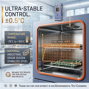 Cámara Climática de Prueba de Temperatura y Humedad Constante JY para Laboratorio - Product Image 3