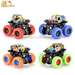 儿童塑料汽车玩具摩擦360旋转特技4wd爬山车玩具