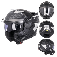 Casque de Moto Modulaire Intégral LS2 FF910 ADVANT2 à Double Visière Anti-Buée, Design Réversible à 180 Degrés, État Neuf