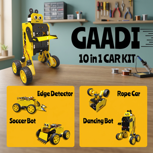 ชุดอุปกรณ์รถยนต์อัจฉริยะ GAADI 10 1 สำหรับหุ่นยนต์เพื่อการศึกษา ชุดประกอบ STEM DIY โครงสร้างตัวถังสำหรับการเรียนรู้การสร้างหุ่นยนต์ - Product Image 3