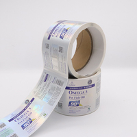 Étiquettes autocollantes personnalisées en PVC imperméable brillant en rouleau pour boîtes d'expédition, emballage, sceau de sécurité, merci