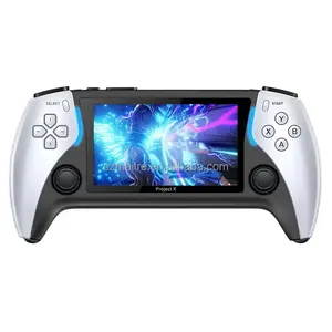 Novo Modelo Portátil Projeto X 4.3 Polegada Cor Grande Tela Handheld Game Console com Double 3D Rocker Player Video Games