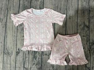 ชุดเสื้อผ้าเด็กผู้หญิง 2 ชิ้น ลายพิมพ์โบว์ห่าน แบรนด์ RTS Boutique ผ้าฝ้ายผสมสแปนเด็กซ์ สไตล์ลำลอง ขายส่ง - Product Image 3