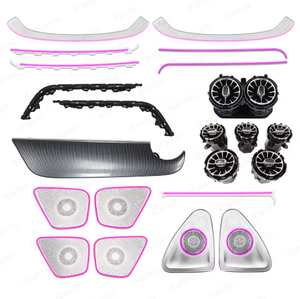 ICarsin para <span class=keywords><strong>Mercedes</strong></span> Benz <span class=keywords><strong>GLA</strong></span> W247 2020-2024, Luz Ambiental Dinámica, LED de Colores, Kit de Accesorios de Actualización de Iluminación Interior para Automóvil - Product Image 1