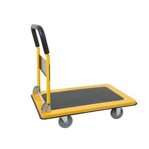 300kg गोदाम पोर्टेबल सामान ले जाने वाले सामान ले जाने के लिए मोबाइल छोटे ट्रक फ्लैट गोदाम ट्रॉली - Product Image 5