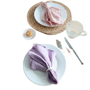 Fabricants de nappes sur mesure avec trou pour parapluie, serviettes de table en lin - Product Image 1