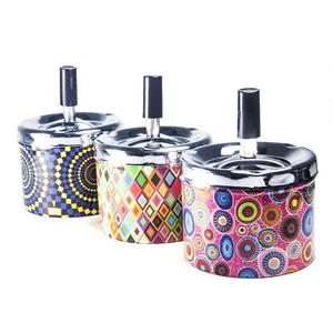 As40m094 Thiết Kế Mới Chất Lượng Cao Báo Chí Loại Thuốc Lá Gạt Tàn Vòng Kim Loại Gạt Tàn Hút Phụ Kiện - Product Image 5