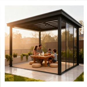 Pergola en aluminium 3x3m avec éclairage LED pour redéfinir votre vie de jardin toute l'année - Product Image 2