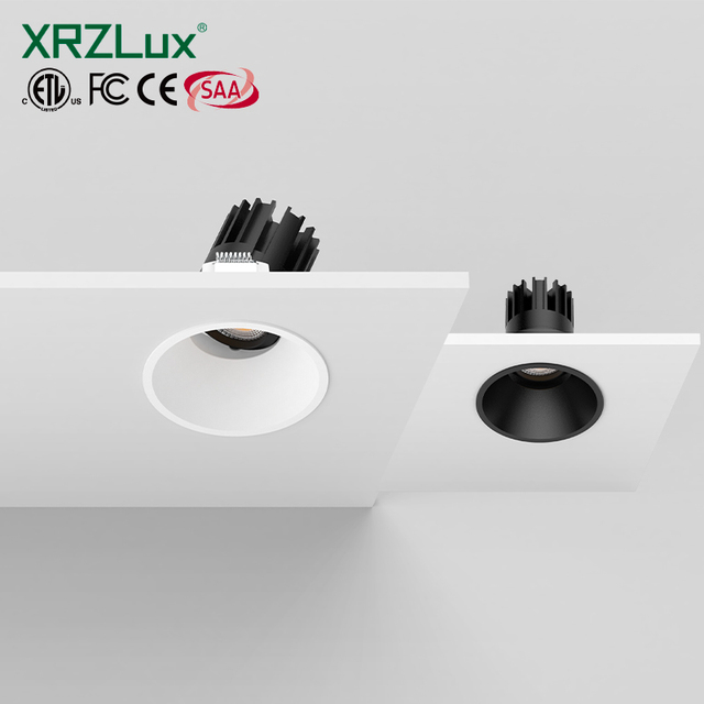 For ETL LED Recessed Light 4mm Narrow Trim 25 Adjustable Spotlight Anti-glare Aluminum Modern Dimmable Interior Ceiling