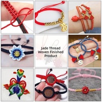 Cordon en macramé en satin tressé à la main, 100 % nylon, écologique, 1 mm, 300 yards, nœud chinois, fournitures de fabrication de bijoux DIY pour sacs