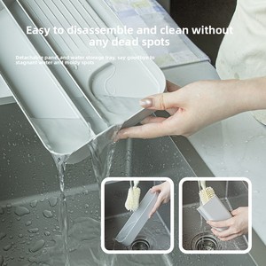 Scolapiatti Portatile in PC per <span class=keywords><strong>Biberon</strong></span> e Tazze, con Griglia di Drenaggio Rimovibile - Product Image 4