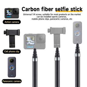 Ultra-Long 3 mètres Shadowstone Insta360X5 fibre de carbone panoramique sport caméra bâton Invisible Selfie Photo <span class=keywords><strong>Studio</strong></span> accessoires - Product Image 2