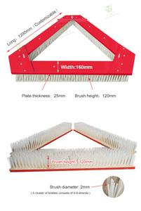 <span class=keywords><strong>Brosse</strong></span> triangulaire en <span class=keywords><strong>gazon</strong></span> artificiel pour terrains de football brossage d'entretien du <span class=keywords><strong>gazon</strong></span> synthétique pour le caoutchouc de sable intercalaire - Product Image 2