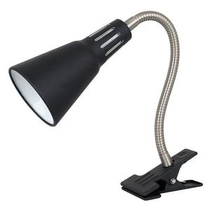 Lámpara de pinza flexible negra 1xE14, luz adaptable, ideal para lectura y trabajo en espacios reducidos. - Product Image 1