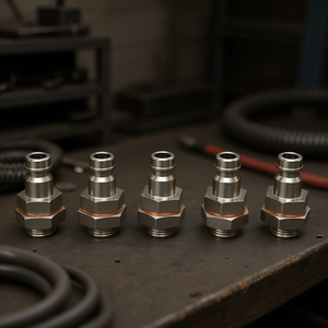 Hydraulic <b>Quick</b> Connect Fittings 1/4 Inch Npt Male Threaded Couplers For Pneumatic Systems - Product Image 3