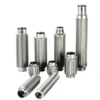 Tuyau métallique ondulé en acier inoxydable haute pression personnalisé avec connectivité à bride, flexible, résistant aux produits chimiques et à la corrosion