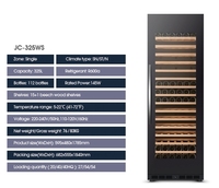 Cave à vin de luxe 450L à double zone avec compresseur, éclairage LED, capacité 90 bouteilles, écran tactile et dégivrage semi-automatique