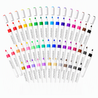 Marqueurs acryliques 48 couleurs pour l'école et les cadeaux d'affaires - pour la peinture, le dessin et la coloration