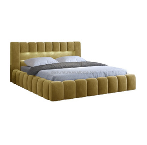 Cama otomana de terciopelo de 4 pies, elevador de Gas hidráulico, almacenamiento, tapizado, marco de cama doble, cabecera alta - Product Image 6
