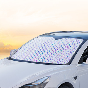 Car Windshield Sunshade Front Foldable Heat <b>Insulation</b> Summer Protection Universal Fit - Product Image 3