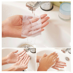 Factory Price Bulk Travel Party Meeting Women Man Kids Cleaning Hand Washing Small Foaming <strong>Soap</strong> Sheet <strong>Paper</strong> <strong>Soap</strong> <strong>Roll</strong>