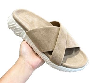 New Designer Luxury Fashion Anti-Slip Massage Height-Increasing Open Toe Casual Walking Indoor Outdoor Genuine Leather <b>Slippers</b> - Product Image 4