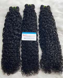 Une grande quantité de paquets de cheveux bouclés/rebondissants/pixie vietnamiens cuits à la vapeur cheveux traités pas d'enchevêtrement pas de perte de trame de génie - Product Image 4