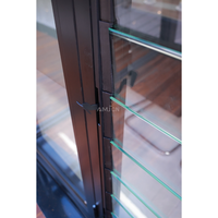 Fenêtres à persiennes en aluminium sur mesure, bureaux à domicile et cloisons en verre avec stores réglables